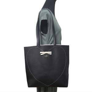 Kate Spade On Purpose Pick Stitch Heart Leather Tote